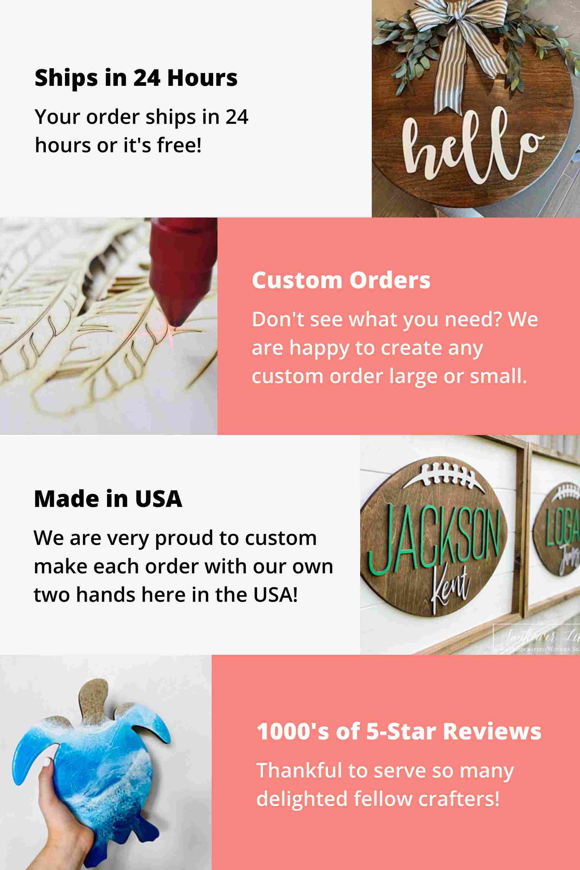 Unfinished Wood Crayon Set Shape - Craft - up to 46" DIY