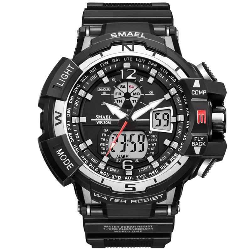 NEW Modern RED Sport Watch For Men and Woman With LED Digital Quartz Display Men's Top Brand Luxury Digital-watch Relogio Masculino In Army Military Popular Design Waterproof 50M