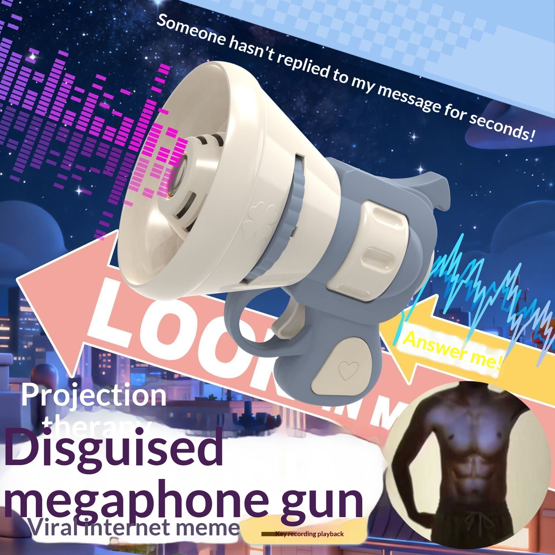 Prank Voice Toy A Disguise-changing Projection Speaker Gun