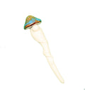 Stoneware Mushroom  Plant Stake -