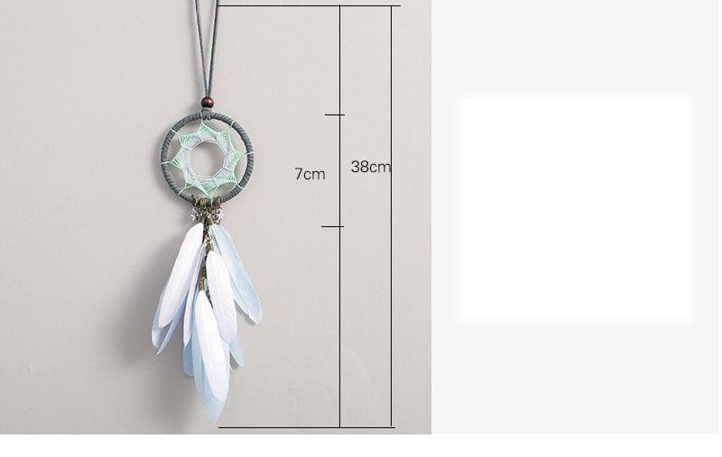 Decoration Home Dream Catchers Hanging Wall Decor Art Pendant Handmade Traditional White Cloud Dream Catcher With Led String Lights Wall Hanging Kids Room Decor Nursery Wall Art Ornament Decor Craft Gift Cute Wind Chimes National Feather Kids Girls