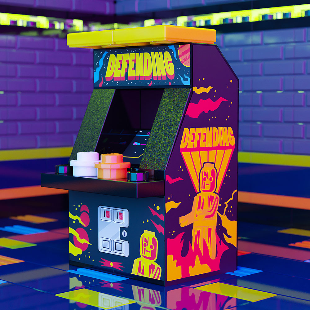 Defending Classic Arcade Machine