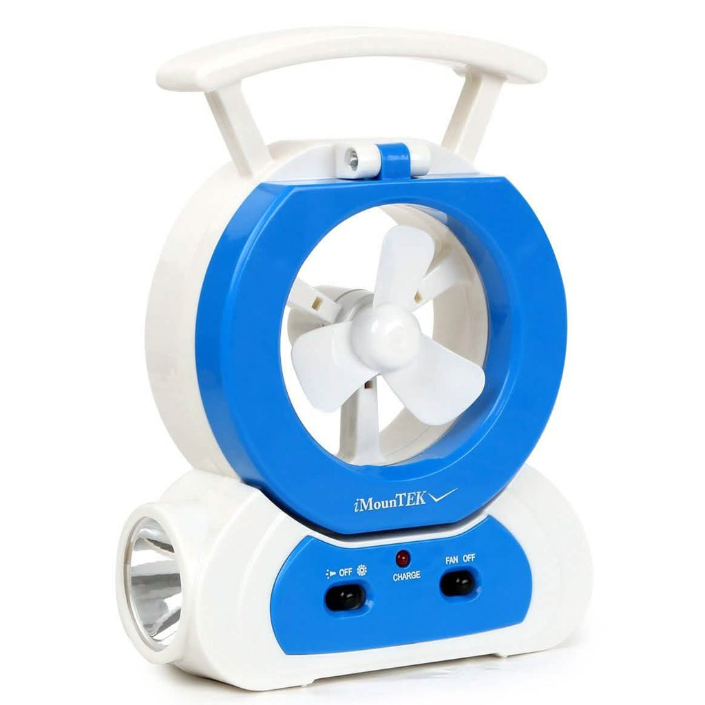 Desk Cooling Fan with 180 Degree Adjustable LED Lamp