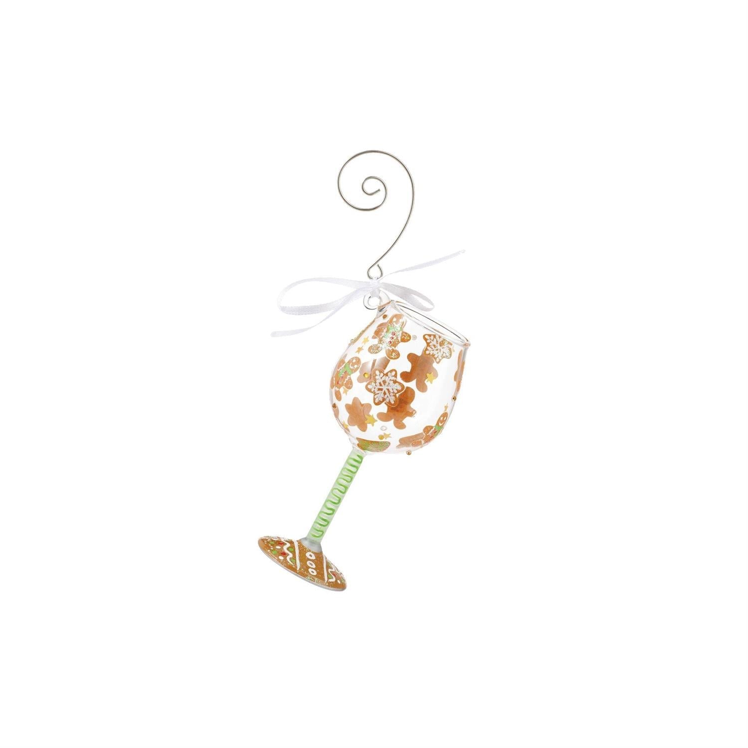 Gingerbread Dreams - Wine Glass Ornament
