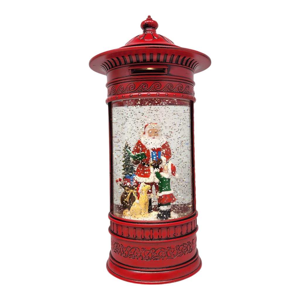 Magical Santa WaterGlobe Vintage Mailbox