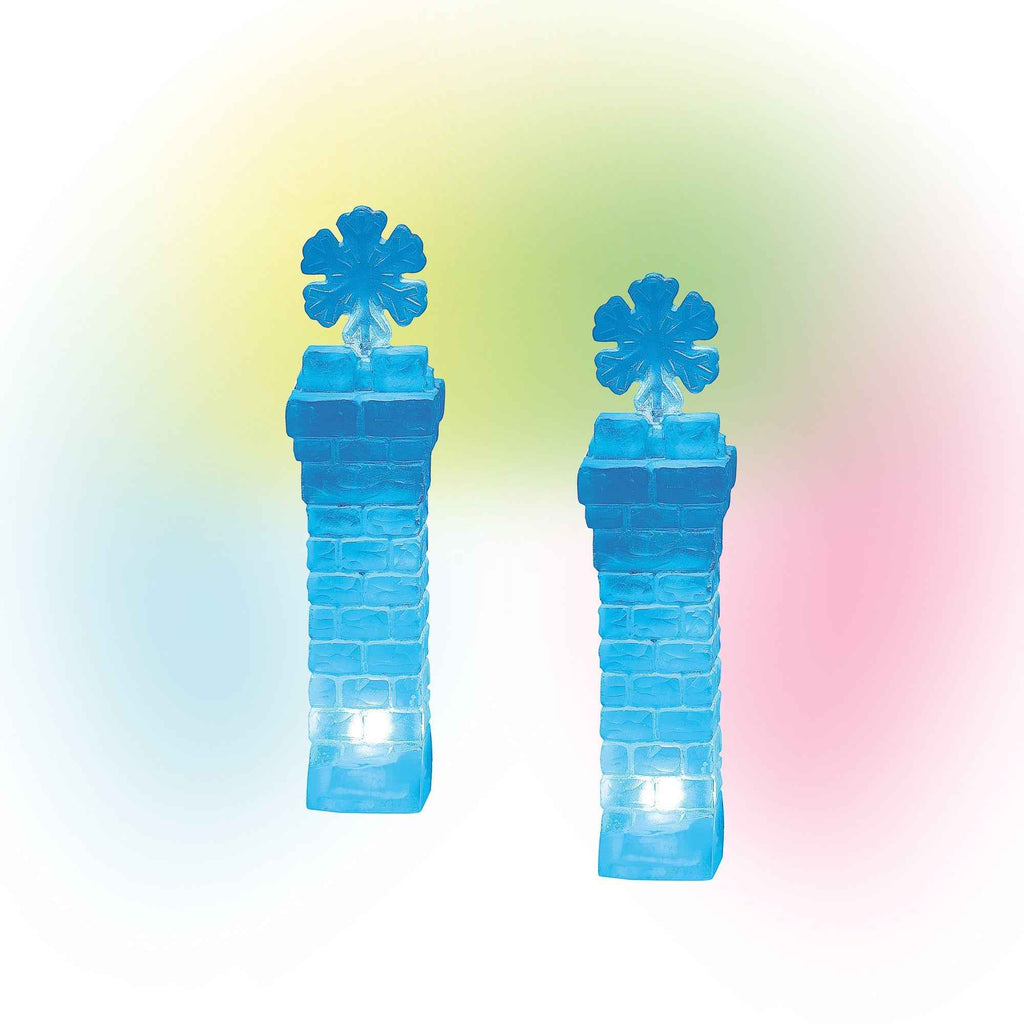 Lit Ice Castle Corners