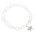 Diamond Cut Star Charm Bracelet