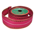 Pink With Gold Edge Ribbon - 1.5" x 10 Yards