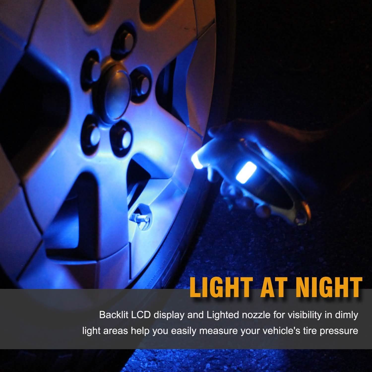 Digital Tire Pressure Gauge 150 PSI 4 Settings