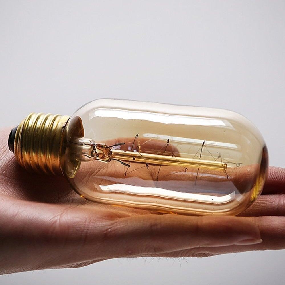 Dimmable Light Bulb Retro Vintage Edison Bulb Incandescent Ampoule Bulbs Vintage Edison Lamp Retro Light Vintage Bulbs Modern Style Square Spiral Filament Incandescent Light