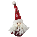 Plush Santa Ornament