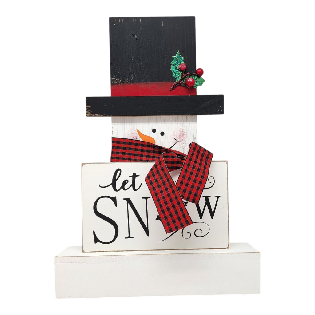 Snowman Block Decor -