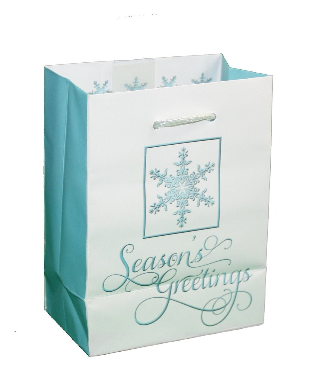 Traditional Lettering Gift Bag - Merry Christmas Red Large
