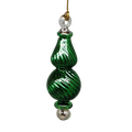 Shiny and Cute Egyptian Glass - Swirled Bauble - Green