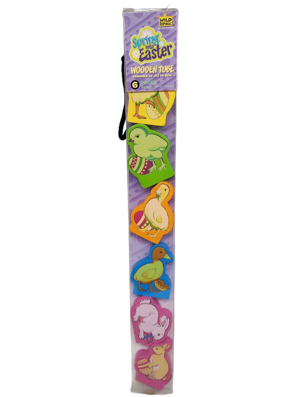 Tube Of Wood Animals