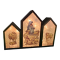 Madonna And Child Panel Lamp - Blue