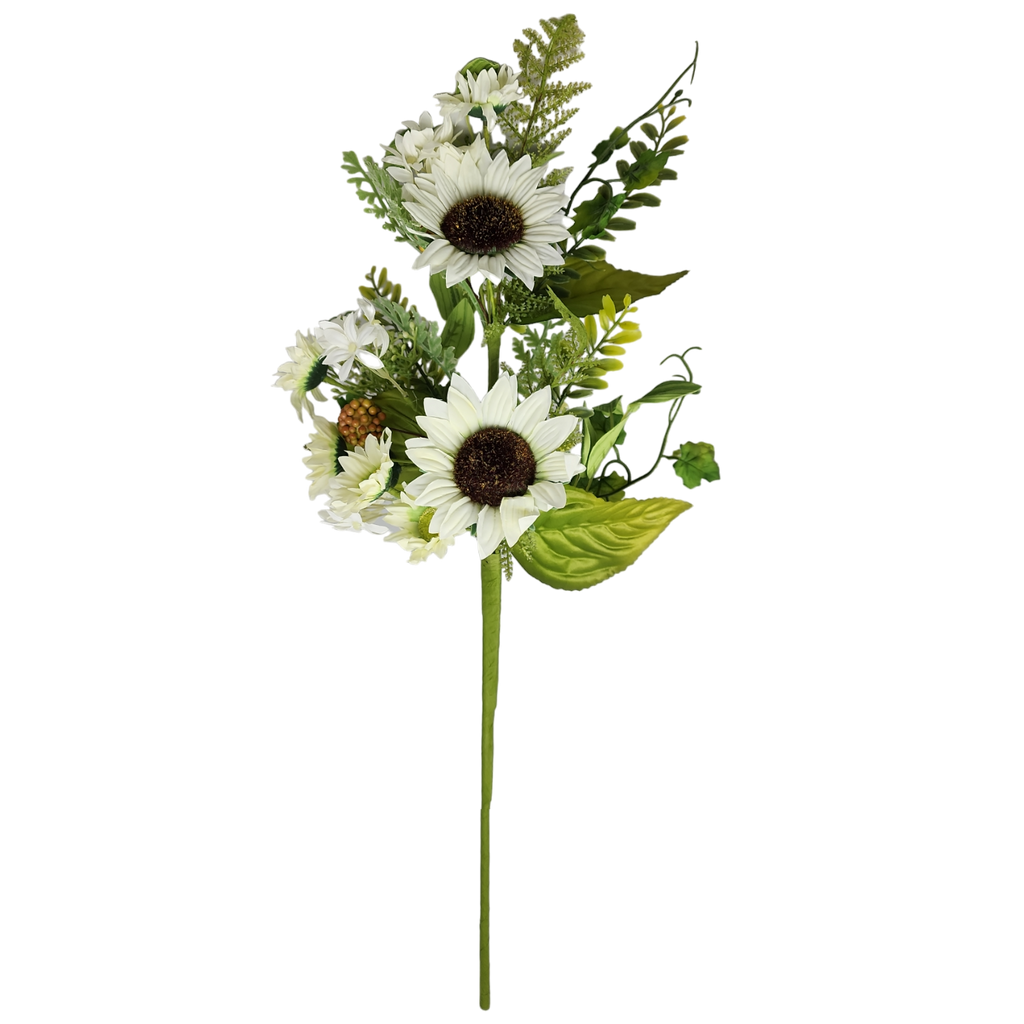 Sunflower Spray with Berry Accent - 21 Inch