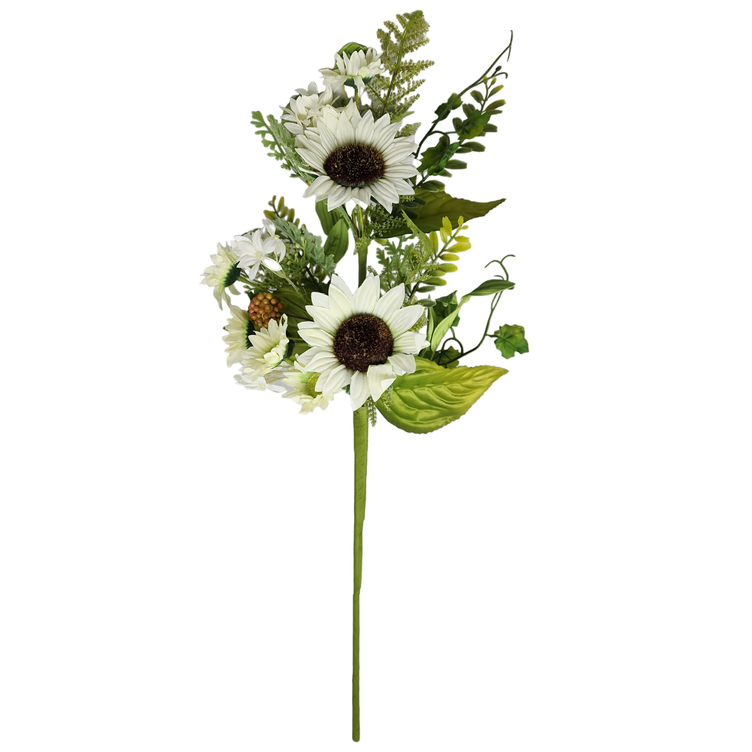 Sunflower Spray with Berry Accent - 21 Inch