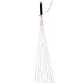 200-Light Silver Nylon Canopy Light With Multicolor LED Lights