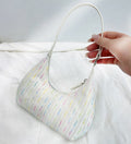 Chic Knitted shoulder Bag - Stylish Women's Summer Canvas Shoulder Bag & Small Girls Handbag Hobo