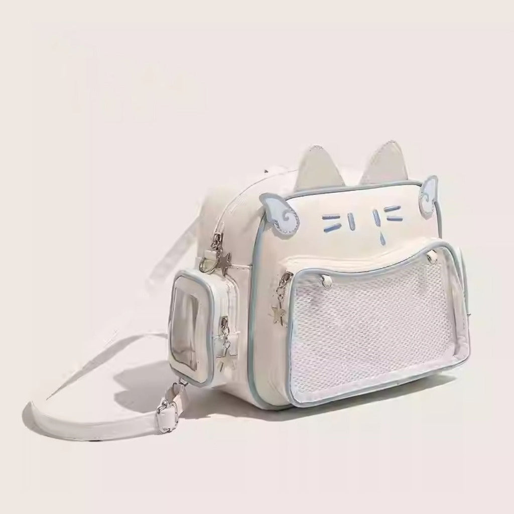 Cute transparent toddler purse, girls backpack pure cute, crossbody backpack for children teens