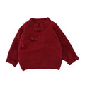 Thickened Chinese-style Buttoned Collar Knitted Sweater