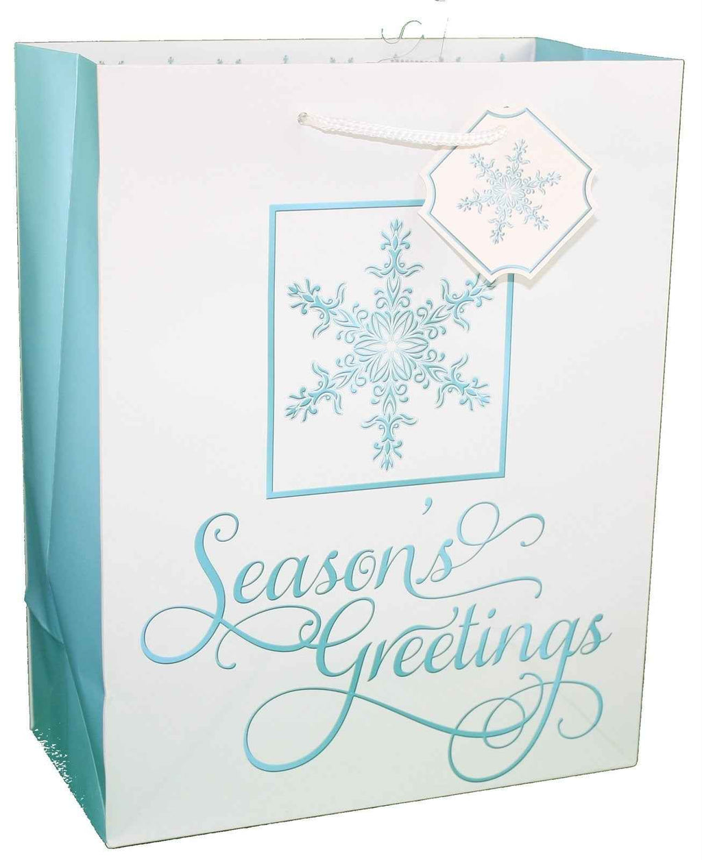 Traditional Lettering Gift Bag - Merry Christmas Red Large