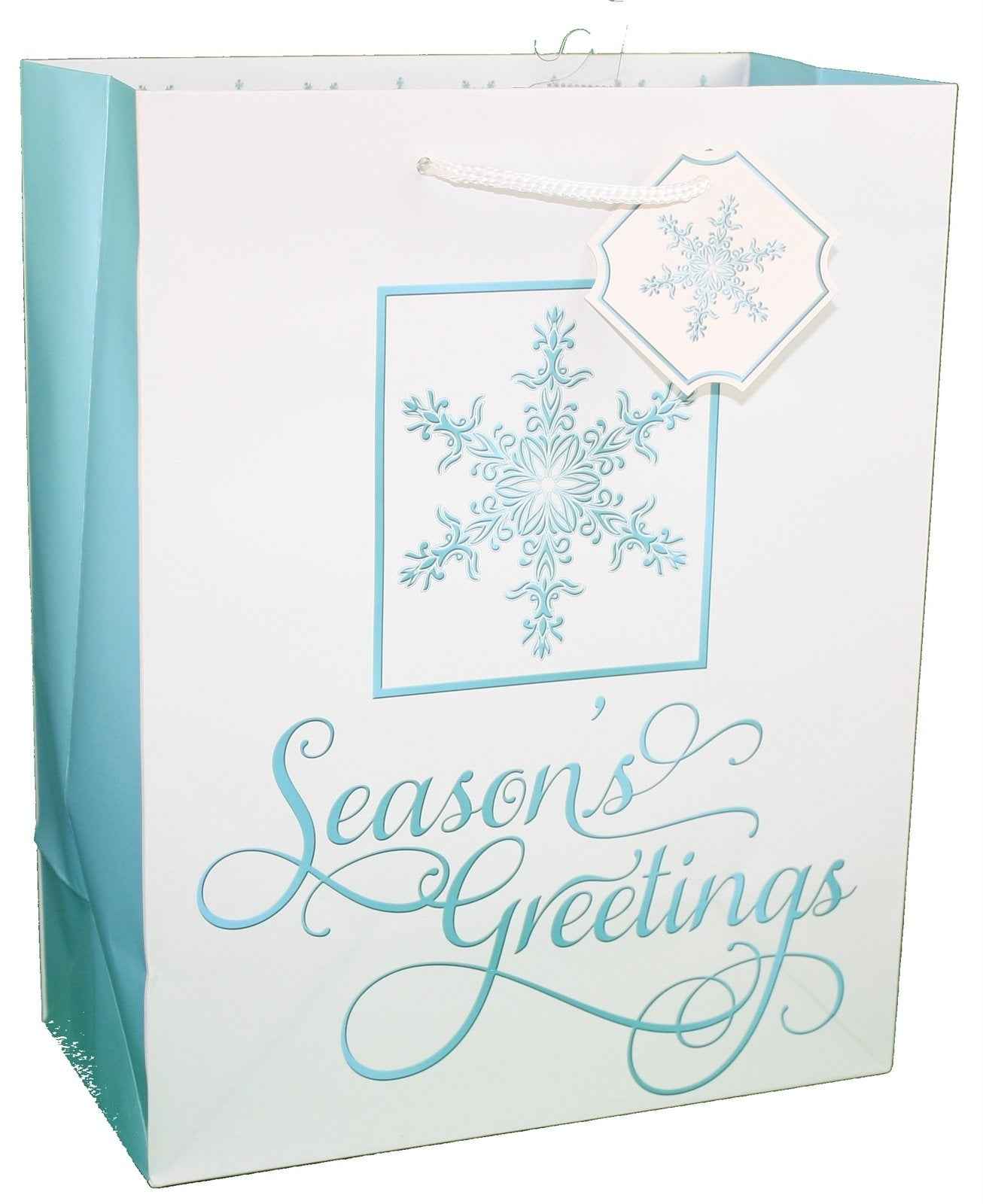 Traditional Lettering Gift Bag - Merry Christmas Red Large