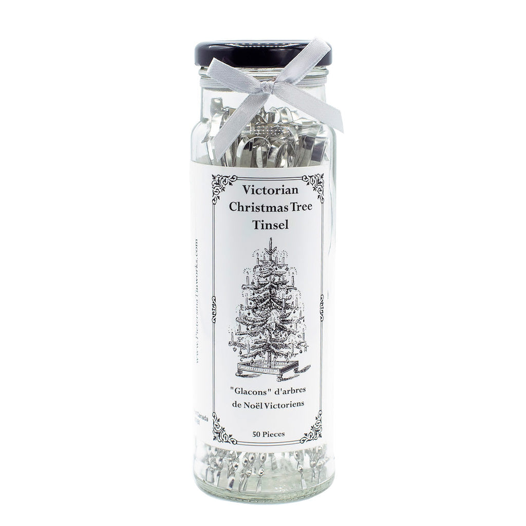 Victorian Christmas Tree Tinsel-Handmade Tin Icicle Ornaments