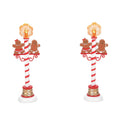 Gingerbread Street Lights - Set of 2 Village Accessory