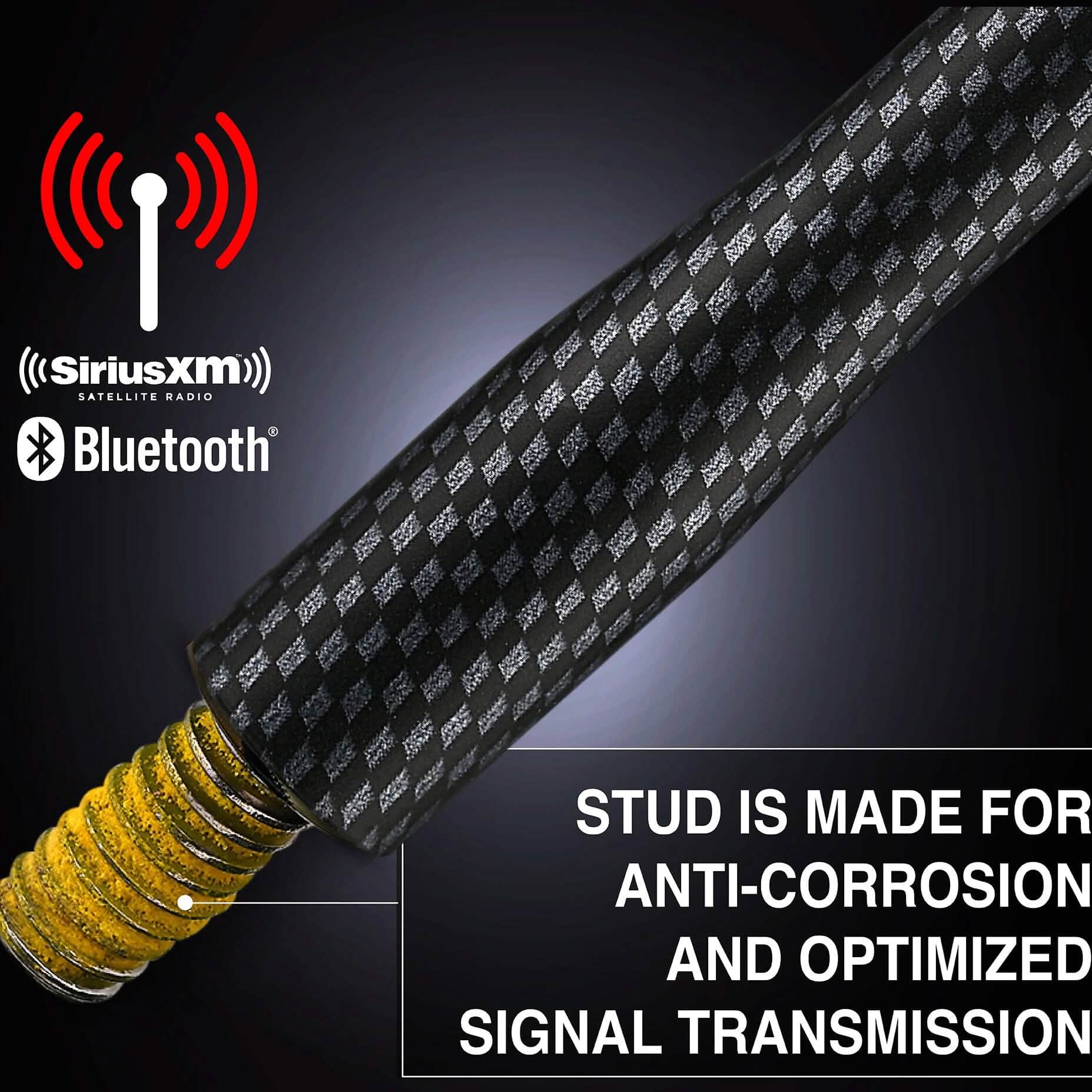 EcoAuto Antenna fits Ford F150 F250 F350 Super Duty, Bronco, Raptor & Dodge RAM Truck Short Antenna