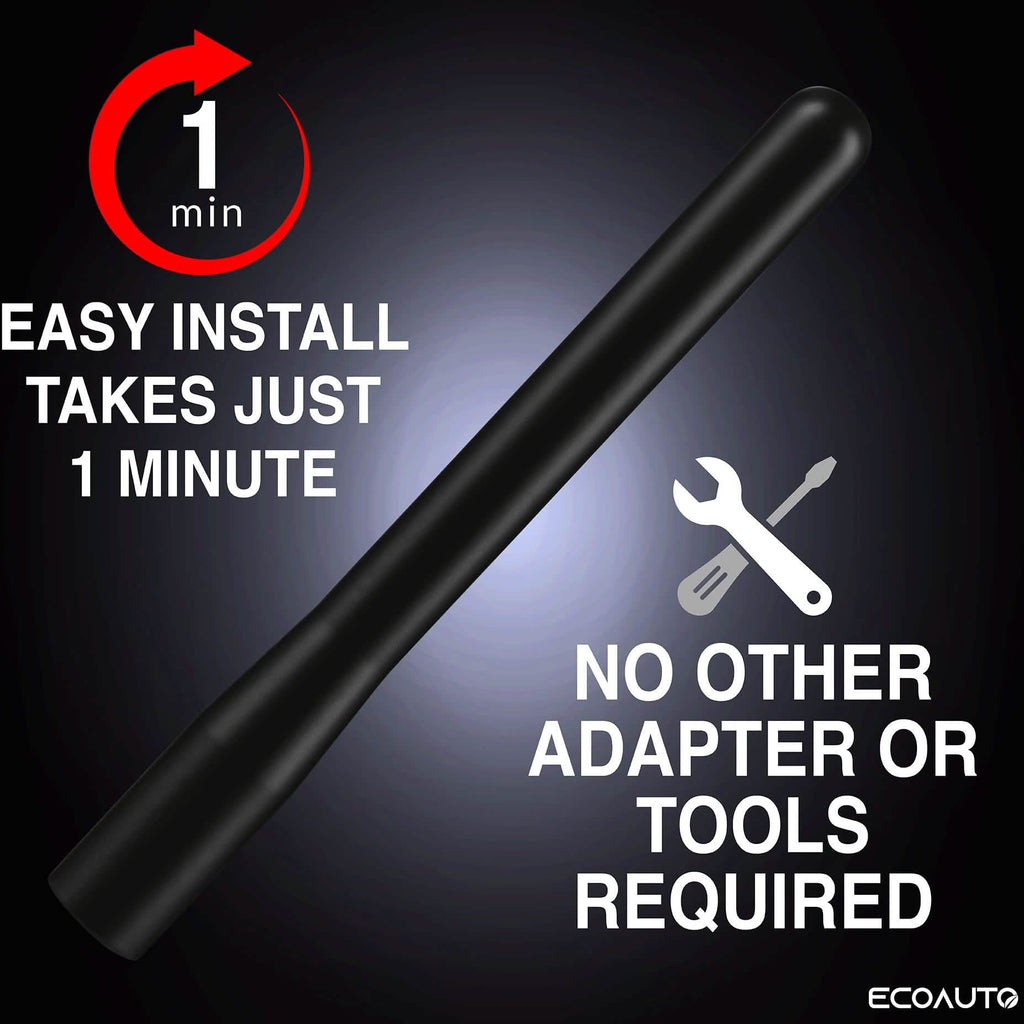 EcoAuto Antenna fits Ford F150 F250 F350 Super Duty, Bronco, Raptor & Dodge RAM Truck Short Antenna