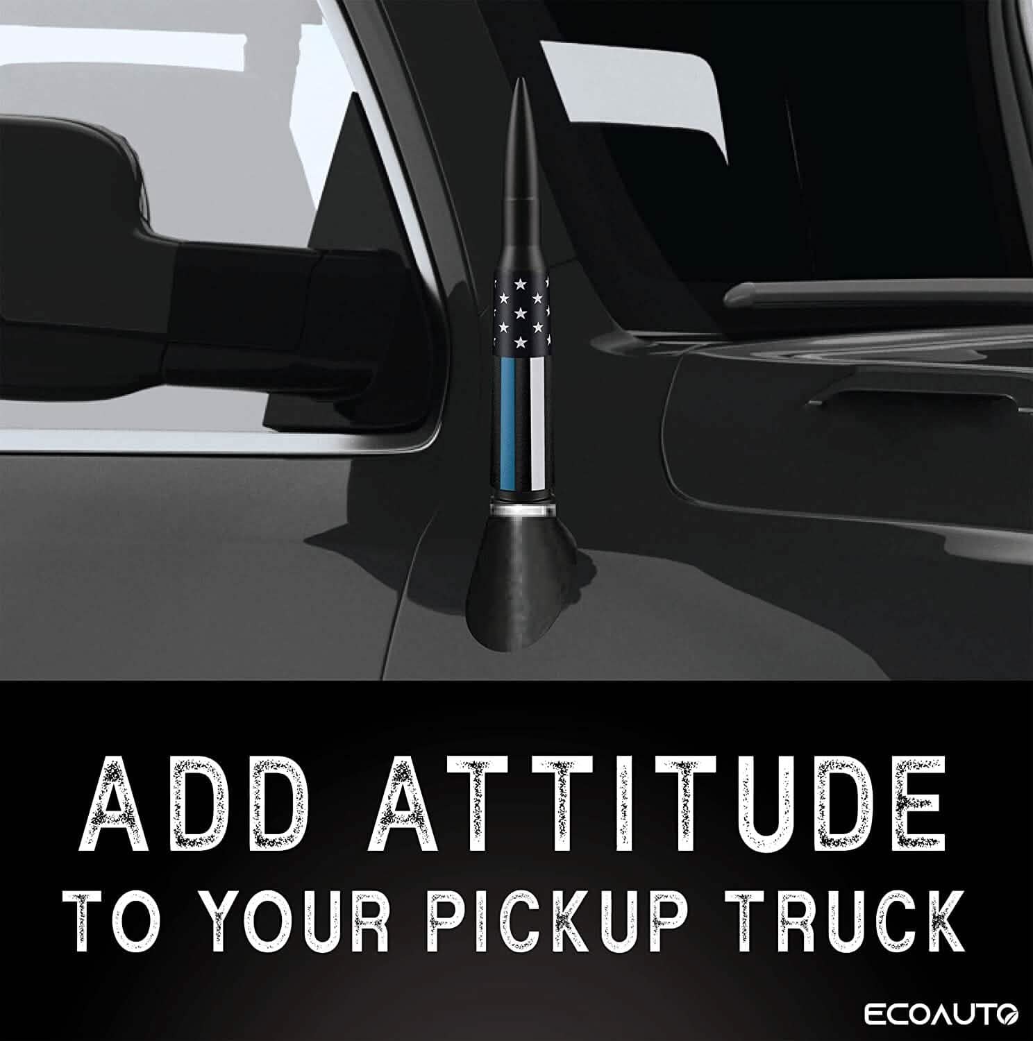 EcoAuto Badass Bullet Antenna Replacement Fits All Chevy & GMC Truck
