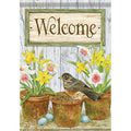 Welcome Robin Durasoft Large Flag - 28" x 40"