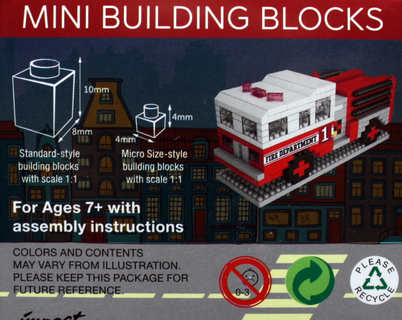 Mini Building Blocks - Fire Truck