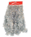 12 foot 5 Ply Holographic Tinsel Garland - Silver