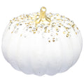 Handblown Glass Harvest Pumpkin with Jewel Accent -