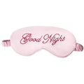 Elegant Good Night Soft Eye Masks Cute Design Eye Cover Sleeping Blindfold Women Eye Cover Full Night's Sleep Travel Portable Lightweight Eye Mask