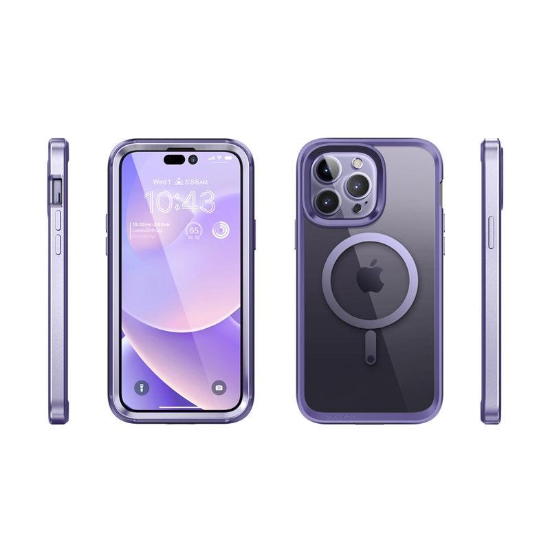 Elegant iPhone 14 Pro Max Case 6.7" Strong Edges Slim Frame Clear Protective Case with Built-in Screen Protector Compatible Shockproof Thin Clear Case Luxury Case For Smartphone