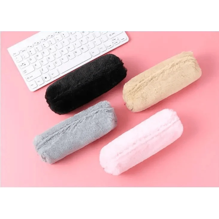 Soft Pencil Pouch For Student Durable Plush Stuffed Accessory Pencil Case For School