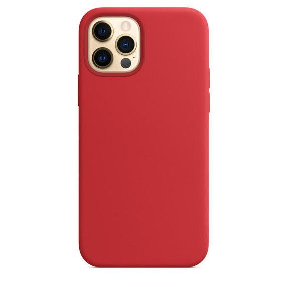 Elegant Style Solid Color Silicone Phone Cases For iPhone 13 14 Pro Max Classic Simple Case For iPhone 13 Pro Cover Slim Fit Silicone Back Cover For iPhone