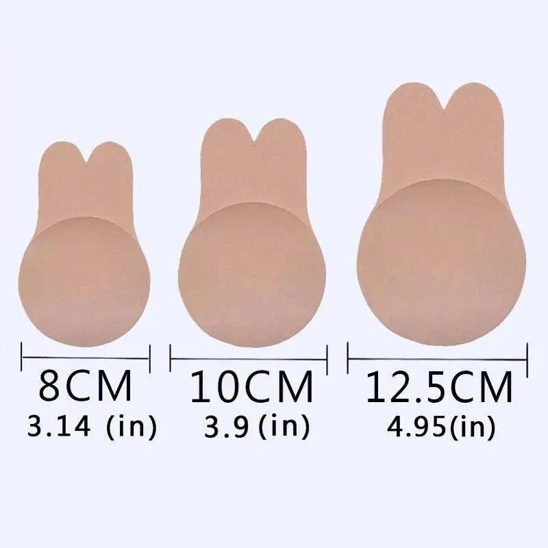 Elegant Women's Invisible Bra Super Push Up Seamless Self-Adhesive Sticky Wedding Party Front Strapless 8 10 12.5cm Cup Fly Bras