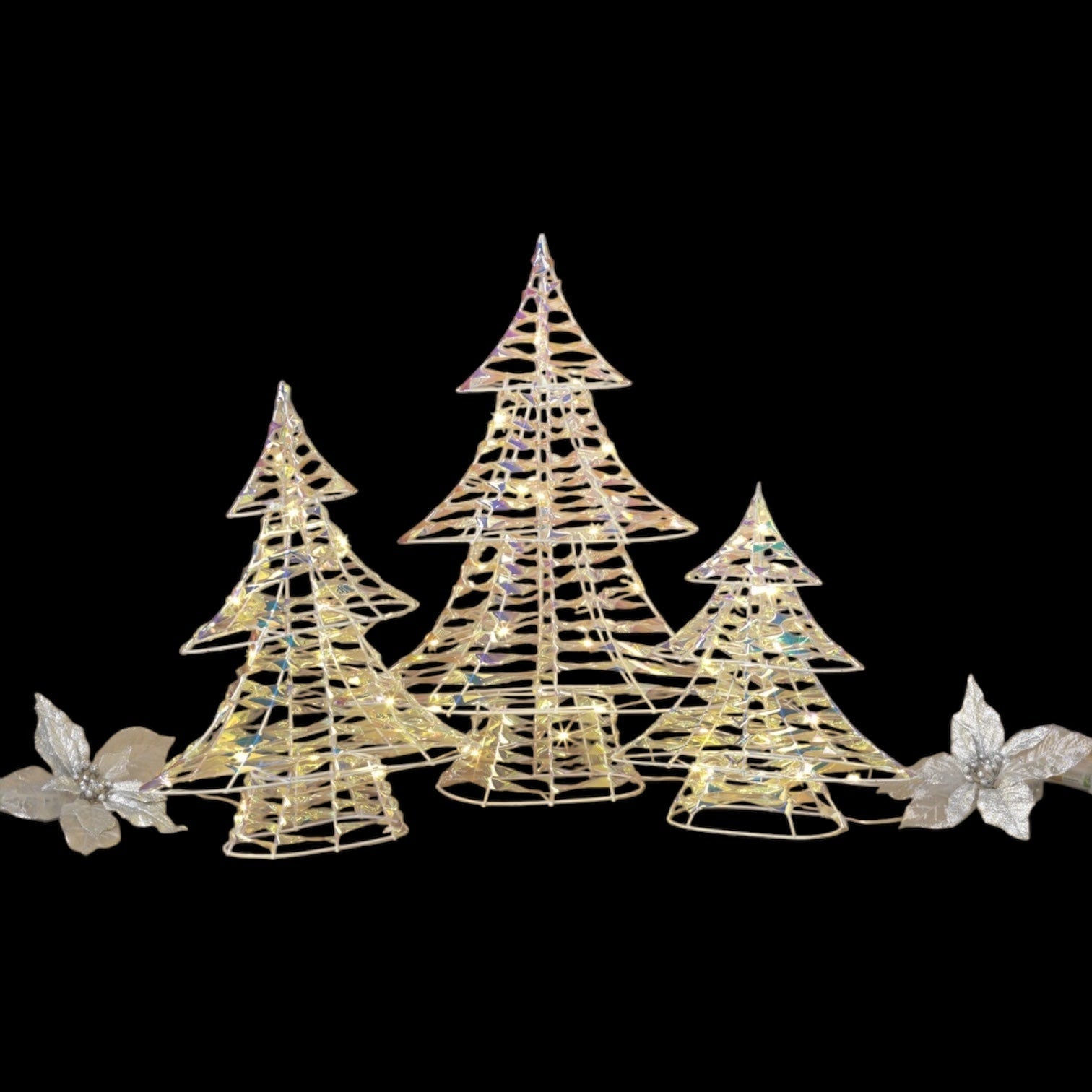 Iridescent Lighted Holiday Christmas Tree -