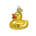 Rubber Ducky Glass Ornament