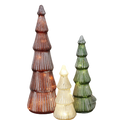 Mercury Glass Tree Trio