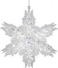 White and Clear Snowflake Ornament