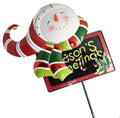 Snowman Season Greeting Metal Sign
