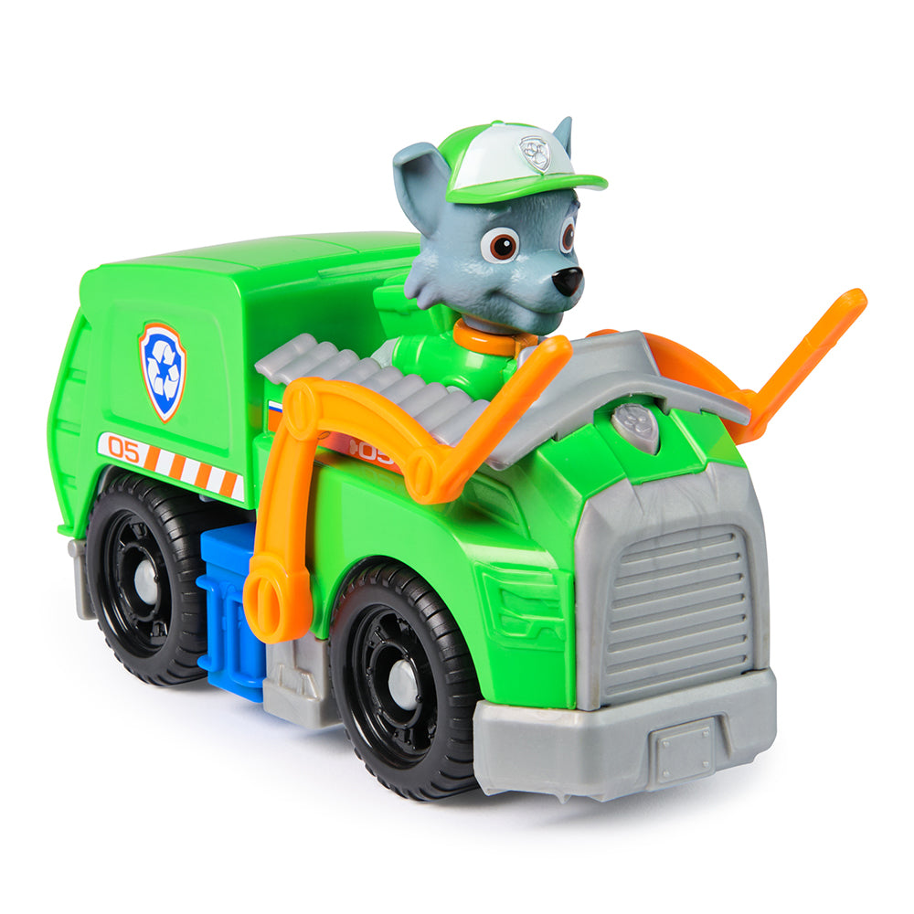 Paw Patrol Rescue Vehicle and Character - Rocky and Recycling Truck