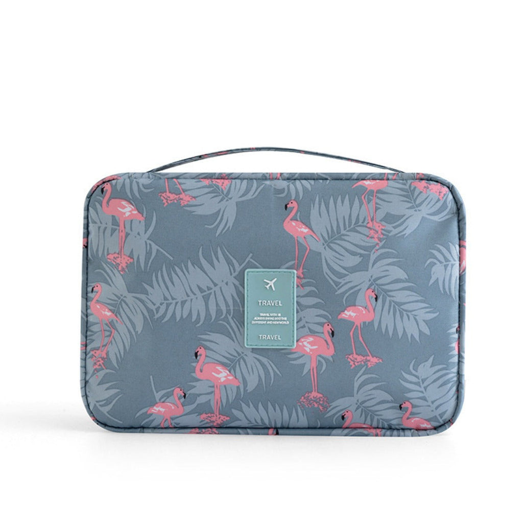 Toiletry Bag, Travel Wash Bag, Printed nylon Cosmetic Bag, Multifunctional Portable Large Capacity Storage Bag, Hangable Wash Bag