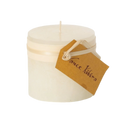 Melon White Timber  Pillar Candle - 3  x 3.25
